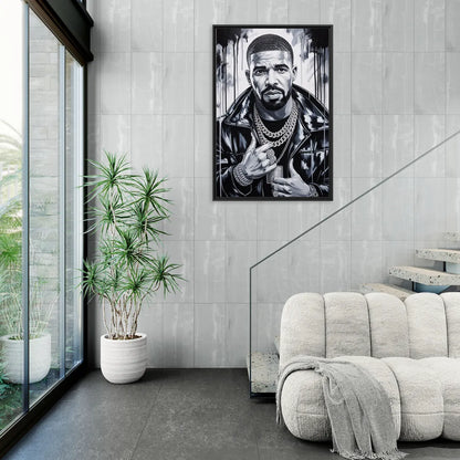 Certified Mood 2.0 - Living Room Black Frame Canvas
