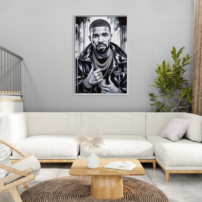 Certified Mood 2.0 - Living Room White Frame Canvas