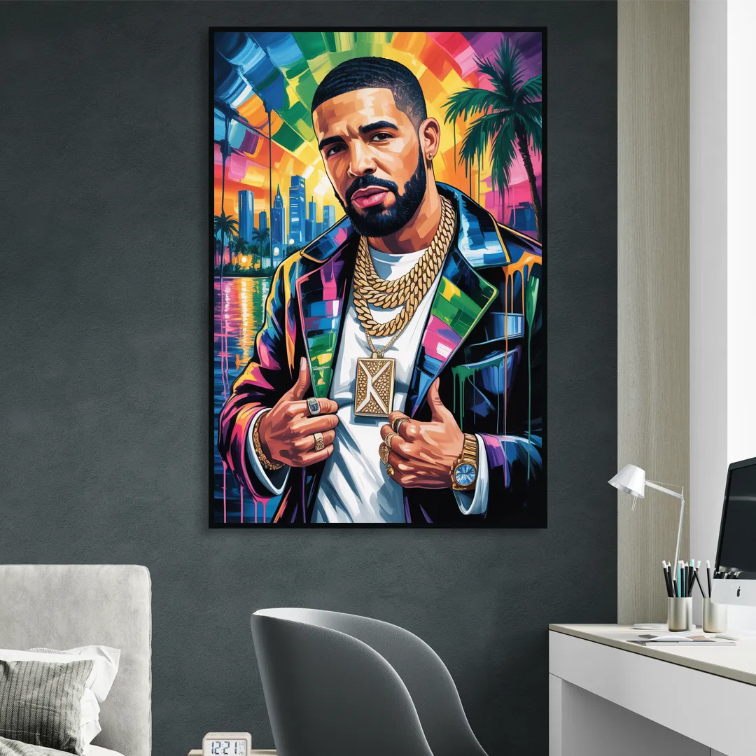 Certified Mood Living Room - Black Canvas Wall Art