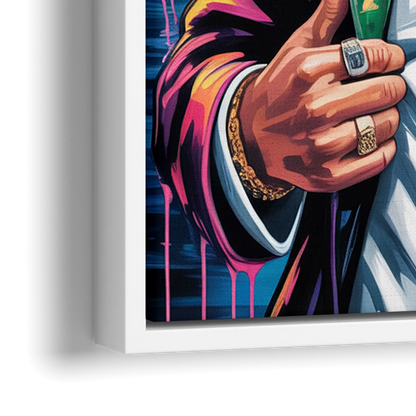 Certified Mood - Close-Up White Frame Canvas