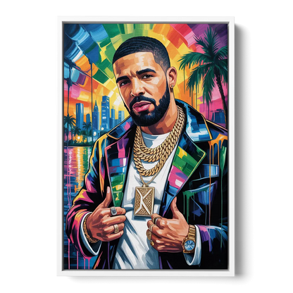 Certified Mood - White Frame Canvas