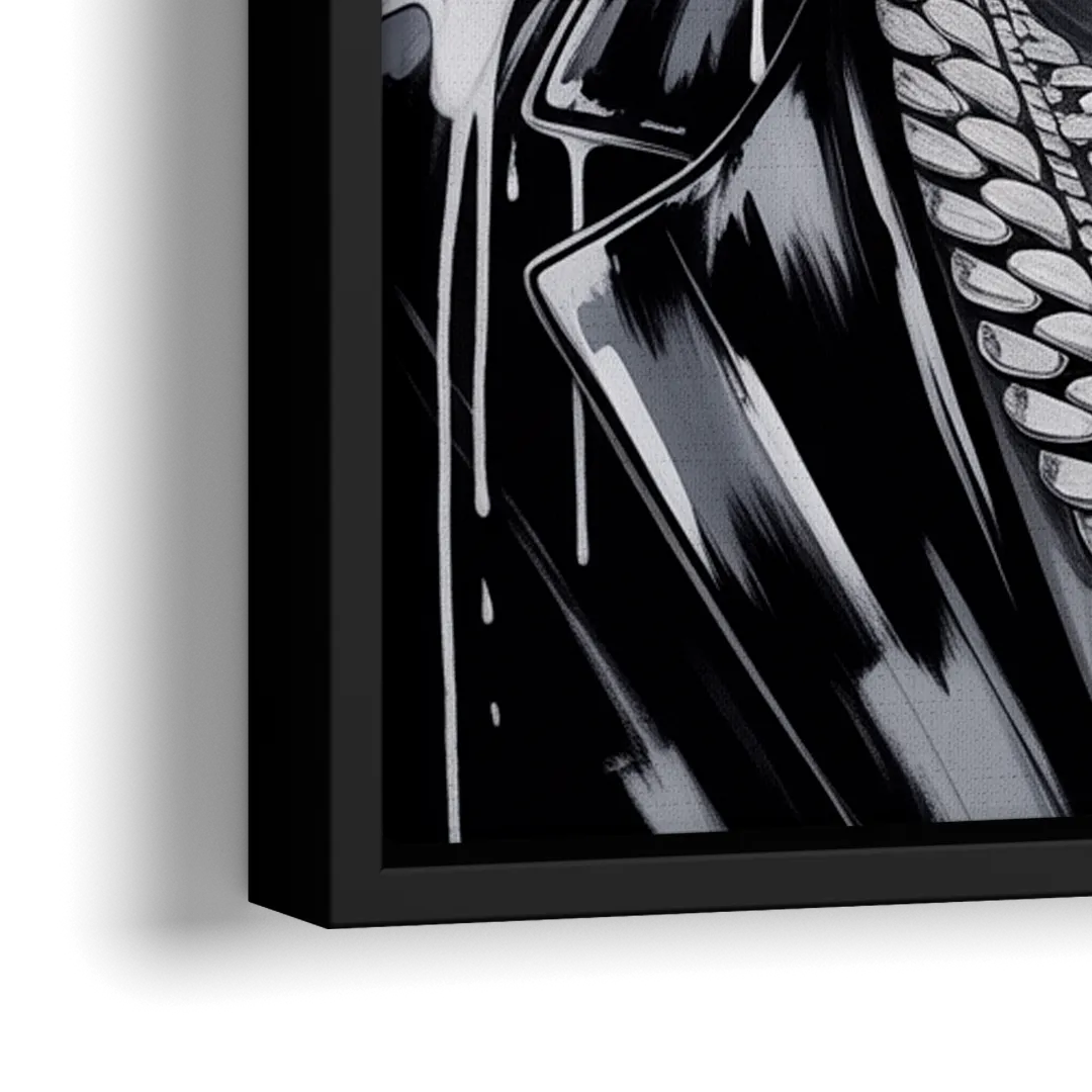 Champion - Close-Up Black Frame Canvas