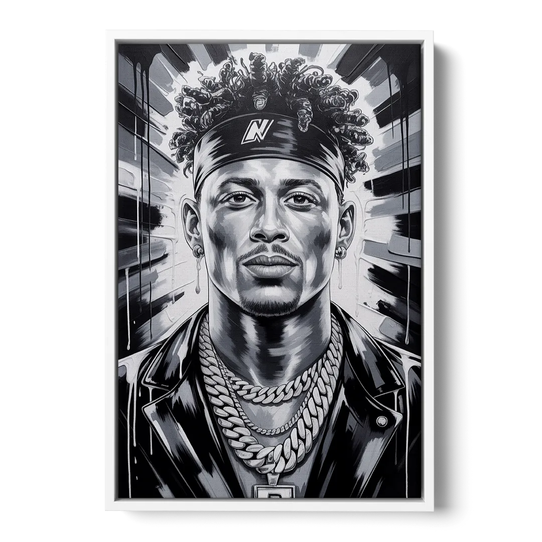 Champion - White Frame Canvas