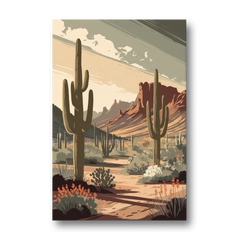 Chandler Arizona Cactus - Canvas Wall Art - Front