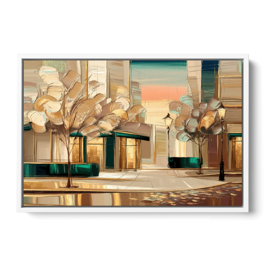 Chandler Artistic Vibes - White Framed Canvas Wall Art - Front