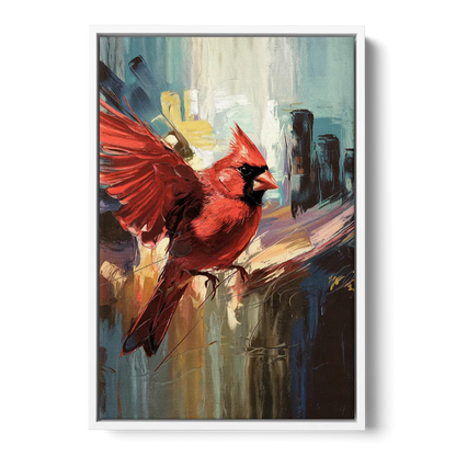 Chandler Cardinals Fan Art Front - White Canvas Wall Art