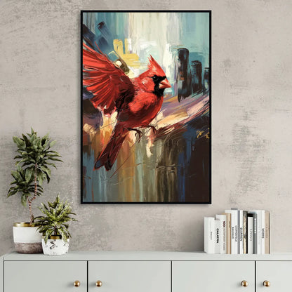 Chandler Cardinals Fan Art Sitting Room - Black Canvas Wall Art