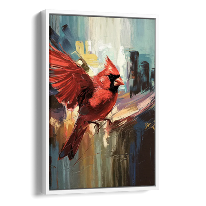 Chandler Cardinals Fan Art Side - White Canvas Wall Art