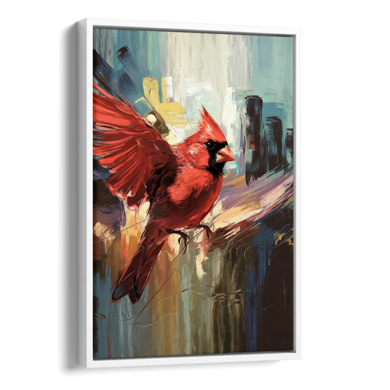 Chandler Cardinals Fan Art Side - White Canvas Wall Art