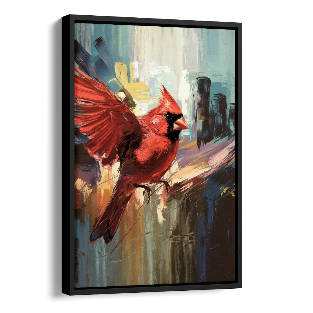 Chandler Cardinals Fan Art Side - Black Canvas Wall Art