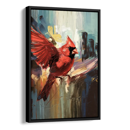 Chandler Cardinals Fan Art Side - Black Canvas Wall Art