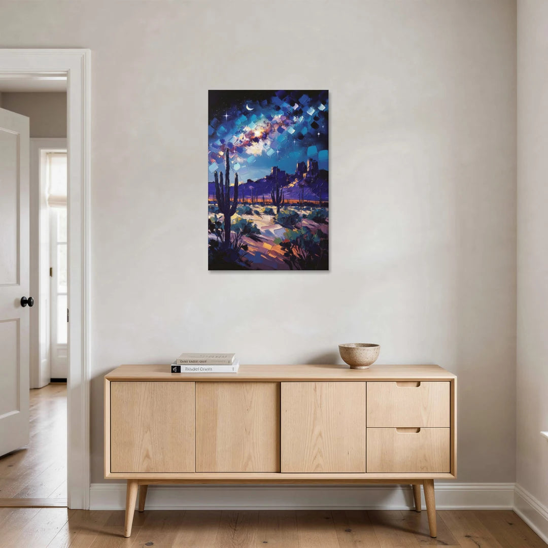 Chandler Desert Night Sky - Canvas Wall Art - Coffee Table - 24x36