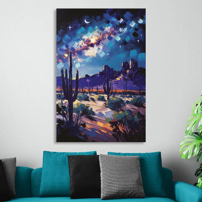 Chandler Desert Night Sky Living Room - Canvas Wall Art