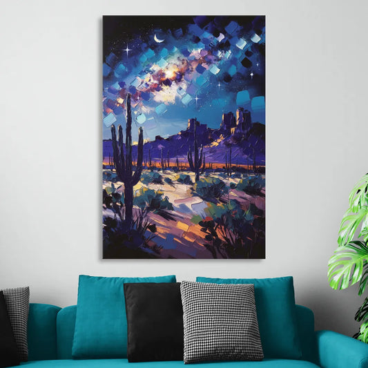 Chandler Desert Night Sky Living Room - Canvas Wall Art