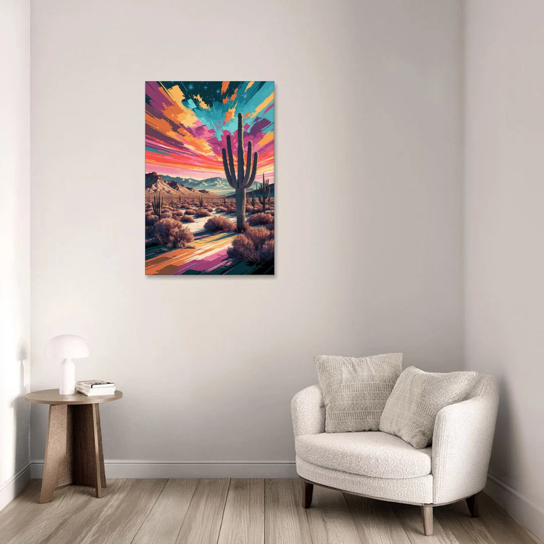 Chandler Desert Sunset - Canvas Wall Art - Sofa - 24x36