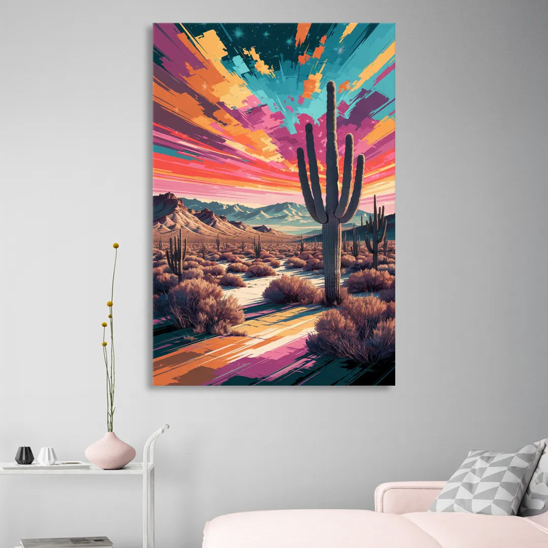 Chandler Desert Sunset Living Room - Canvas Wall Art