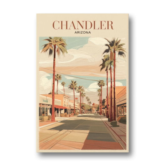 Chandler Downtown Streets - Canvas Wall Art - Front