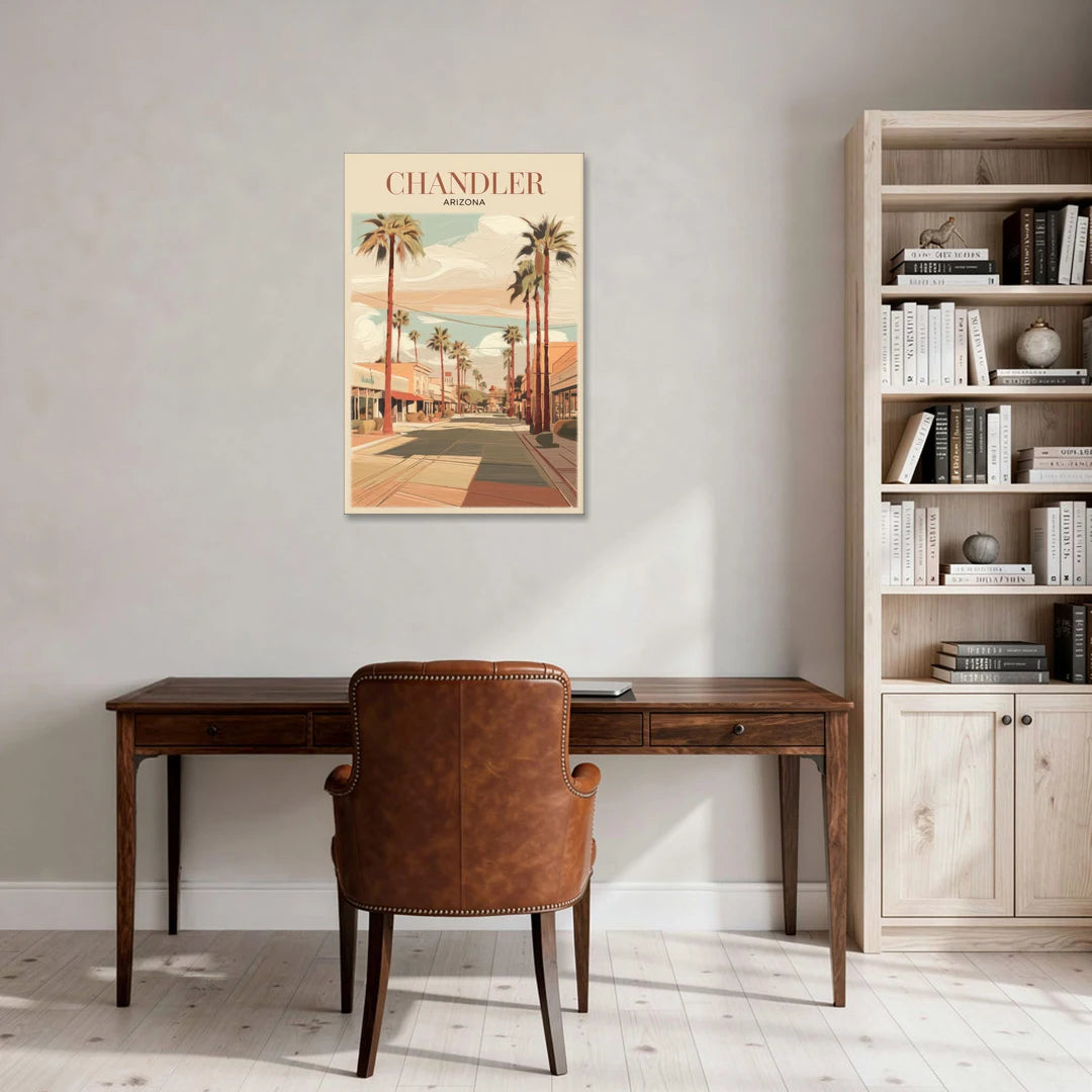 Chandler Downtown Streets - Canvas Wall Art - Office - 24x36
