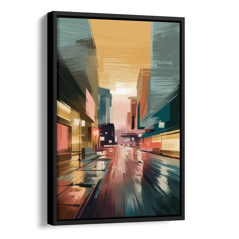 Chandler Scenic Landscape Side - Black Canvas Wall Art