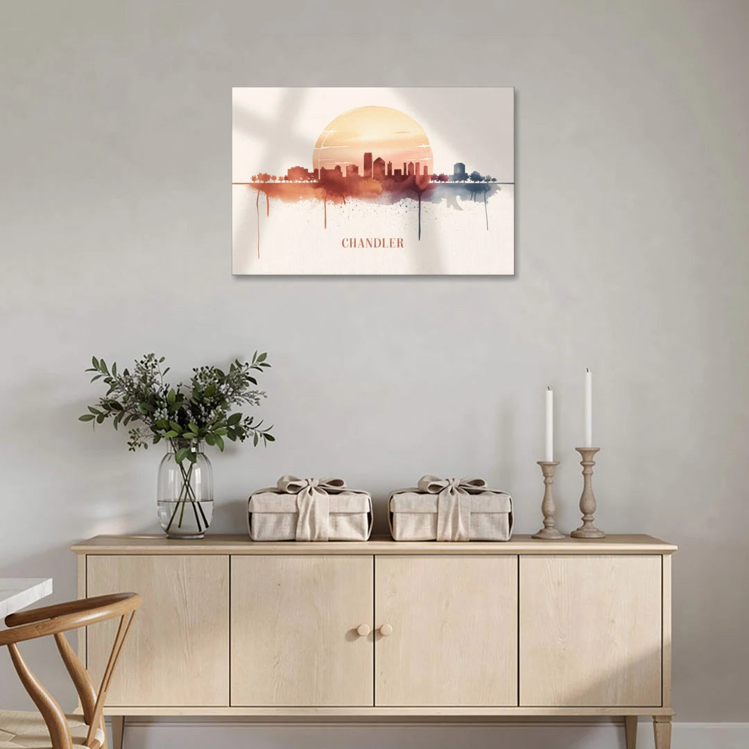 Chandler Skyline View - Canvas Wall Art - Coffee Table - 36x24