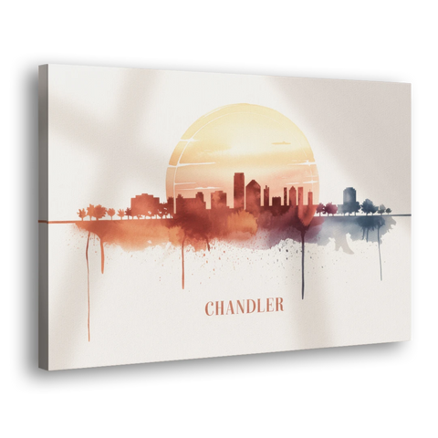 Chandler Skyline View - Canvas Wall Art - Side