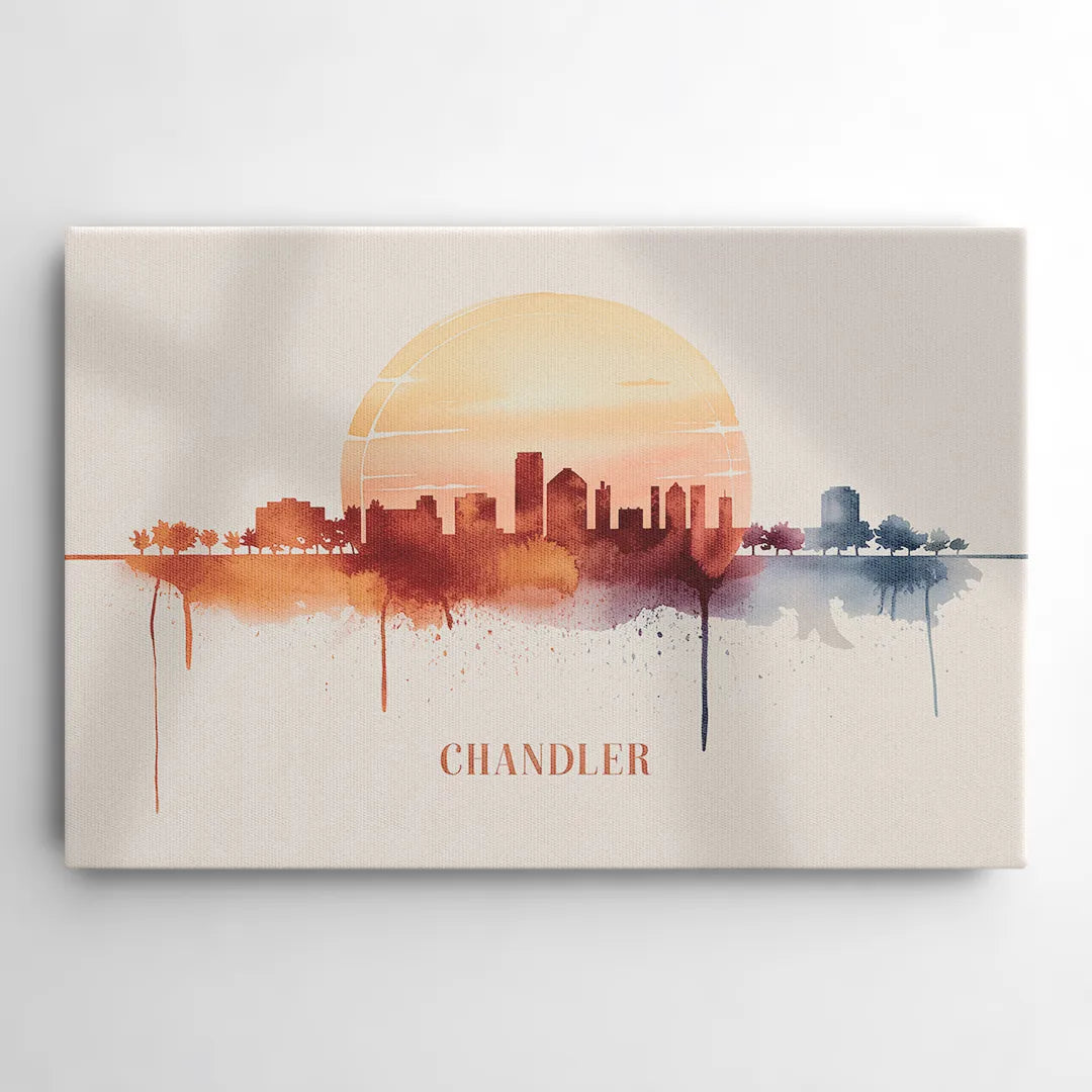 Chandler Skyline View - Canvas Wall Art