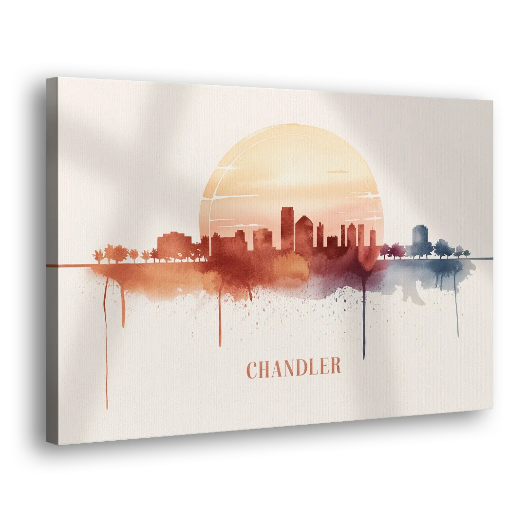 Chandler Skyline View Side - Canvas Wall Art