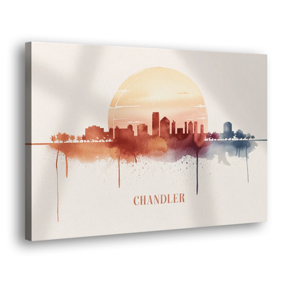 Chandler Skyline View Side - Canvas Wall Art