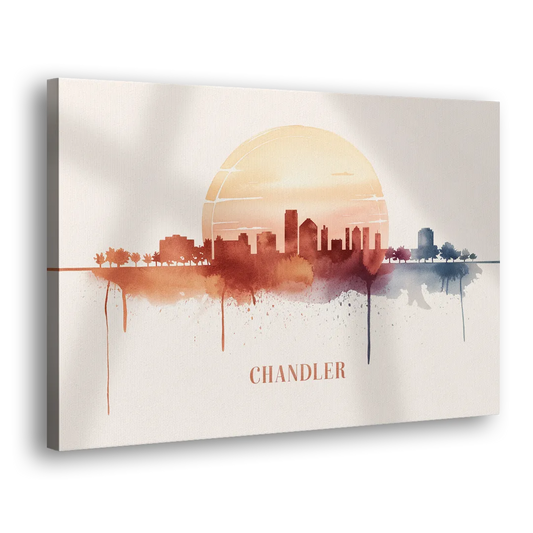 Chandler Skyline View Side - Canvas Wall Art