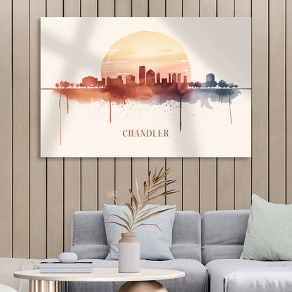 Chandler Skyline View Sitting Room - Canvas Wall Art