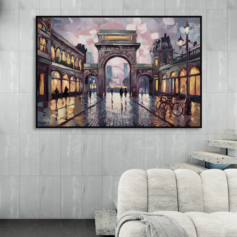 Chandler Urban Charm Living Room - Black Canvas Wall Art