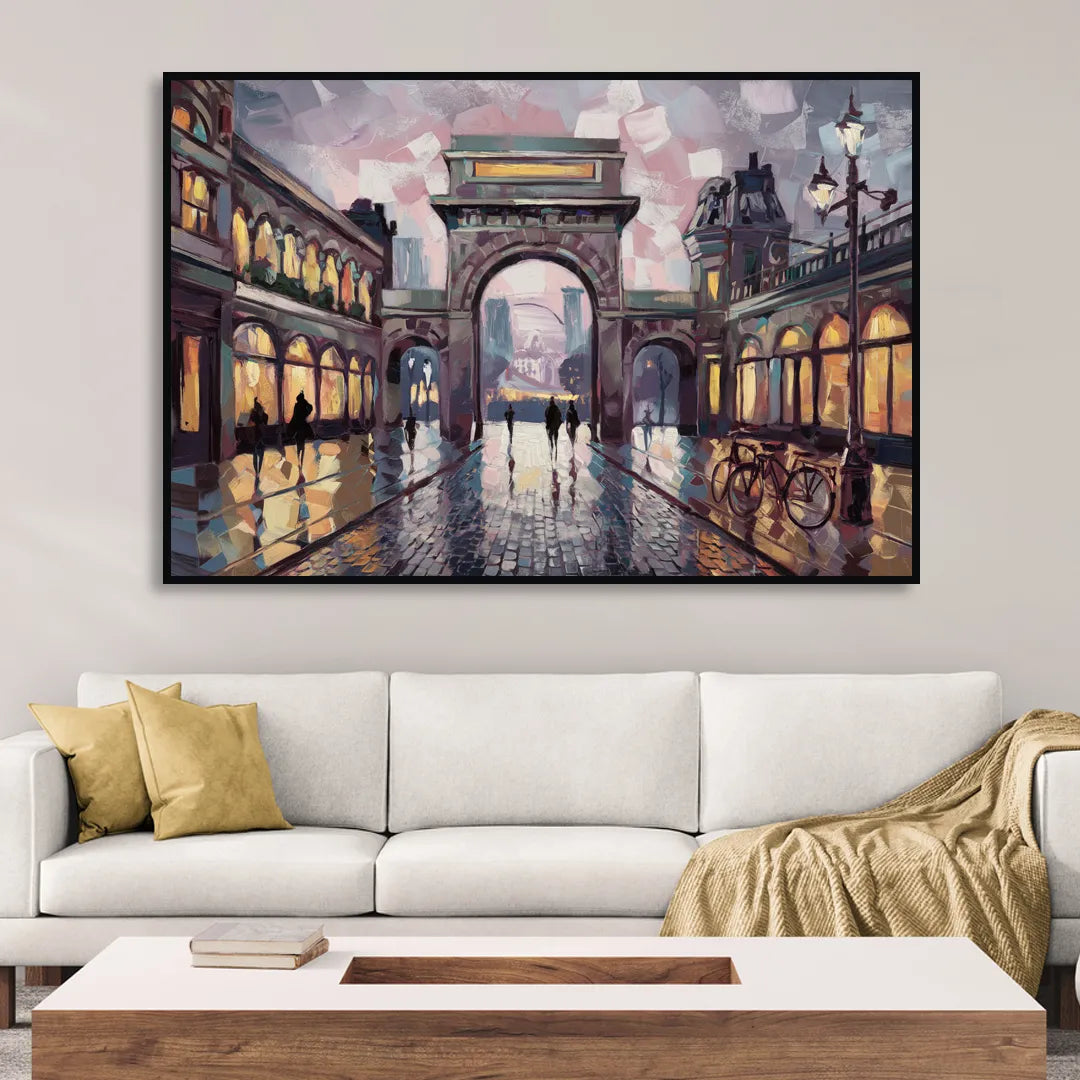 Chandler Urban Charm Sitting Room - Black Canvas Wall Art