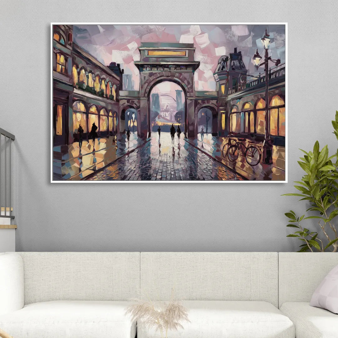 Chandler Urban Charm Living Room - White Canvas Wall Art