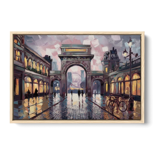 Chandler Urban Charm - Oak Framed Canvas Wall Art - Front