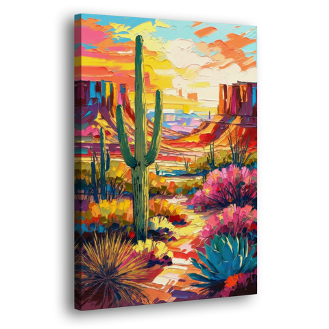 Chandler Vibrant Southwest - Canvas Wall Art - Side