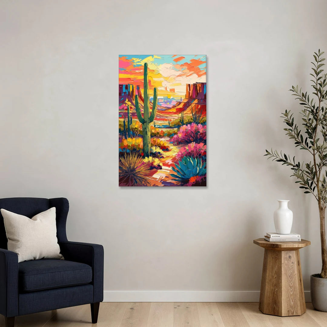 Chandler Vibrant Southwest - Canvas Wall Art - Sofa - 24x36
