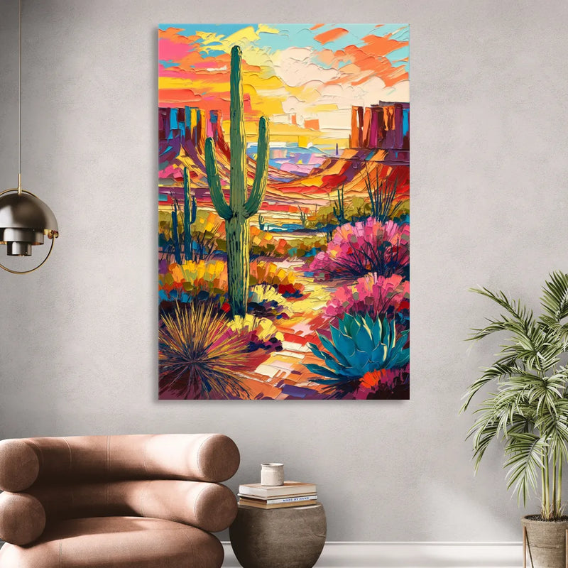 Chandler Vibrant Southwest Sitting Room - Canvas Wall Art