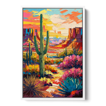 Chandler Vibrant Southwest Front - White Canvas Wall Art