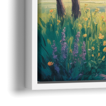 Chapel Serenity Aesthetic Christian - Close-Up White Frame Canvas
