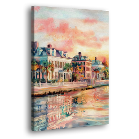 Charleston Battery District - Canvas Wall Art - Side