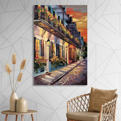 Charleston French Quarter Living Room - Canvas Wall Art