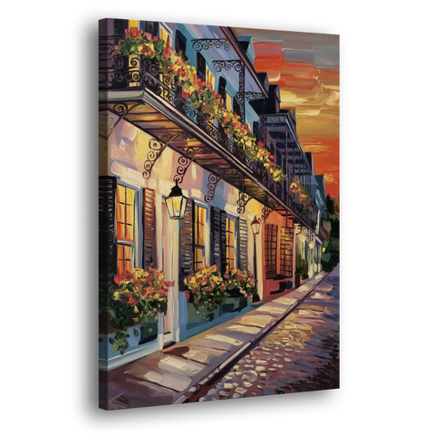 Charleston French Quarter - Canvas Wall Art