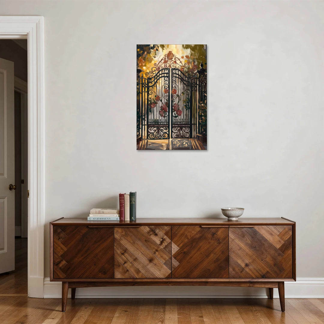 Charleston Iconic Gates - Canvas Wall Art - Coffee Table - 24x36
