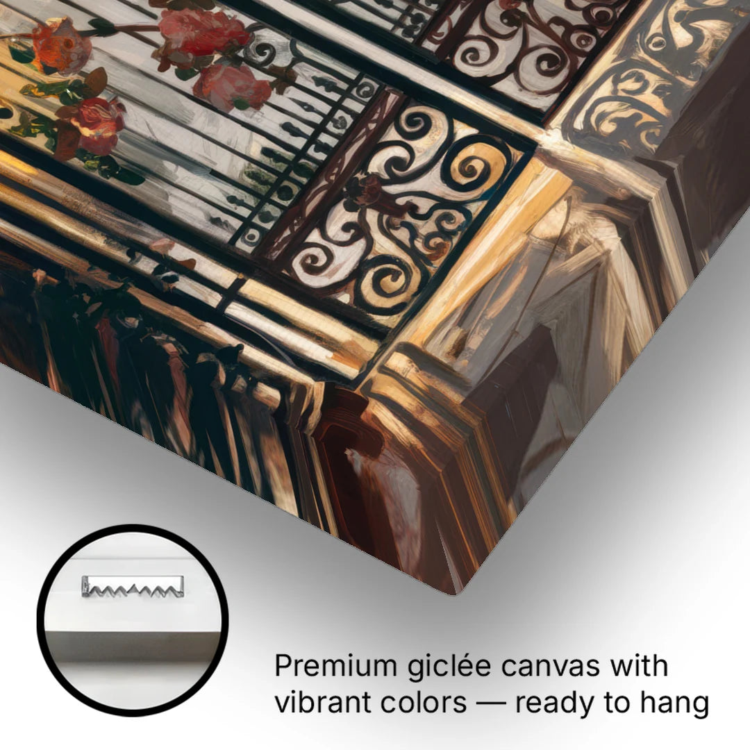 Charleston Iconic Gates - Canvas Wall Art - Gallery Wrap Corner
