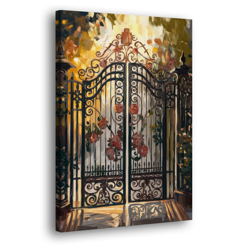 Charleston Iconic Gates - Canvas Wall Art - Side
