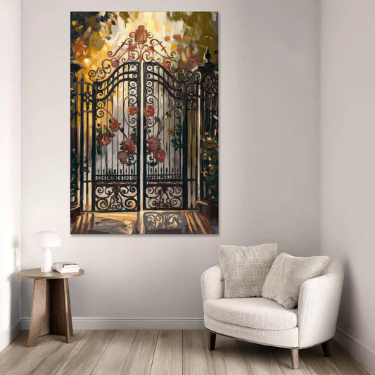 Charleston Iconic Gates - Canvas Wall Art - Sofa - 40x60