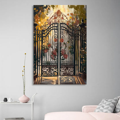 Charleston Iconic Gates Sitting Room - Canvas Wall Art