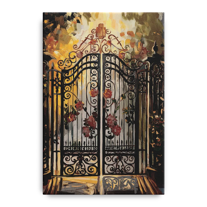 Charleston Iconic Gates Front - Canvas Wall Art