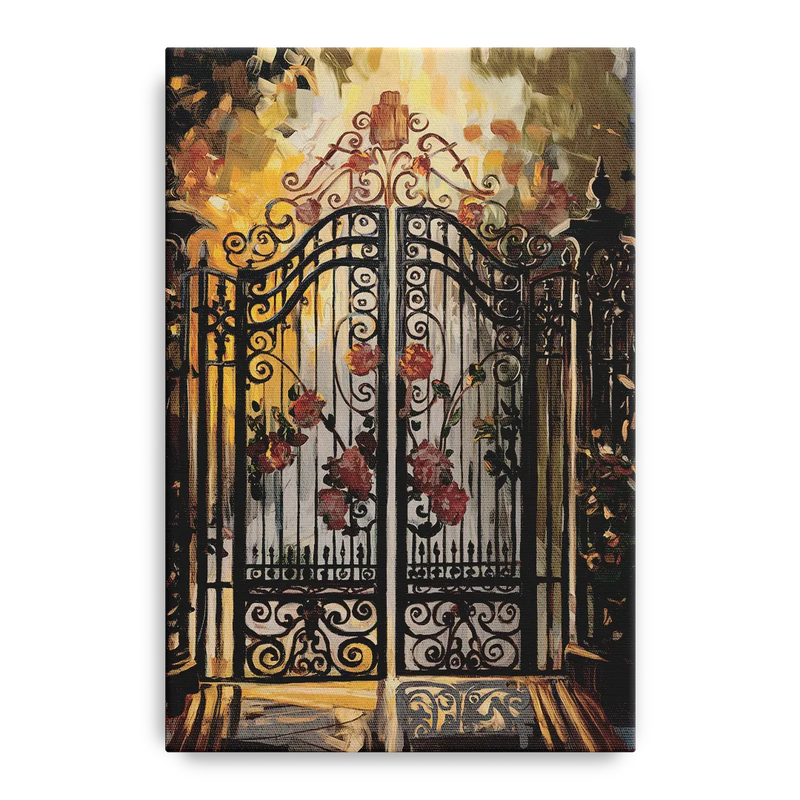 Charleston Iconic Gates Front - Canvas Wall Art
