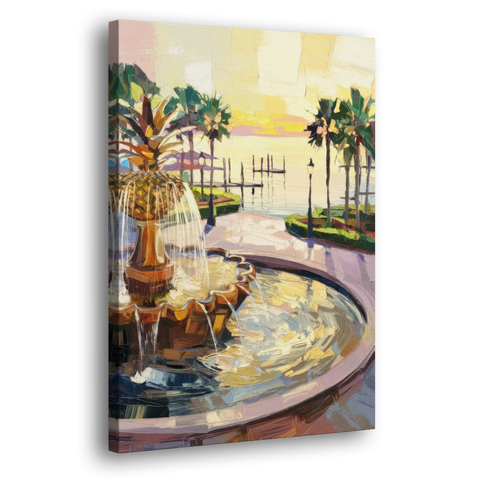 Charleston Waterfront Park - Canvas Wall Art - Side